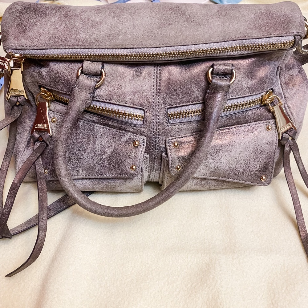 Aimee Kestenberg Gun metal satchel